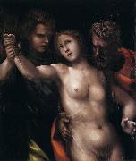 SODOMA, Il The Death of Lucretia oil